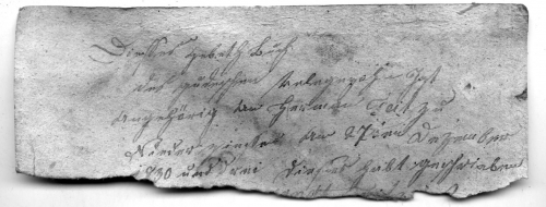 Page of a prayer book, fragment, Herman Feit, December 27th, 1830, 17,7 X 6,6 cm (Nizi_Inn_5)
