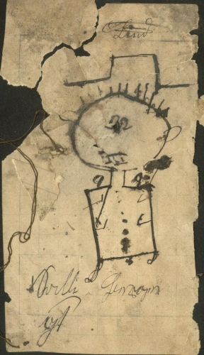 Children’s drawing in a notebook, Salli Berger, from the Feit household, 17,5X10 (Nizi_Ki_1)