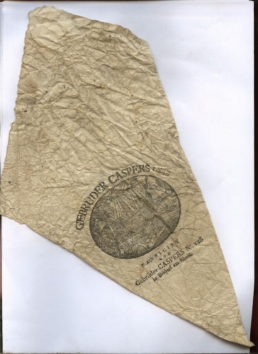 Bag „Gebrüder Casper“, 1823, Hitdorf am Rhein (Nizi_Werb_1)